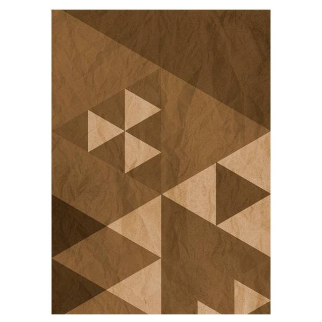 Tapetti Artgeist Brown patchwork 50x1000cm