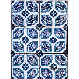 Tapetti Artgeist Oriental mosaic, 50x1000cm, itämainen, ornamentti, sininen