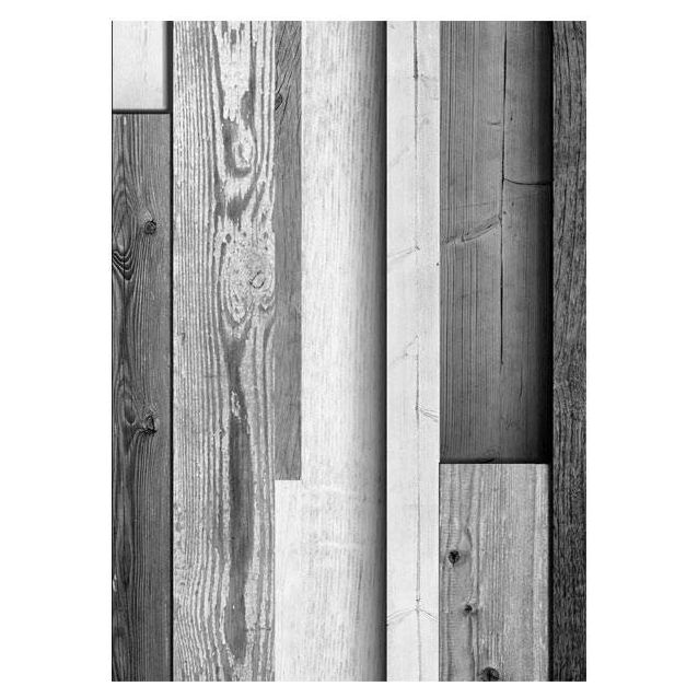 Tapetti Artgeist Gray wood 50x1000cm