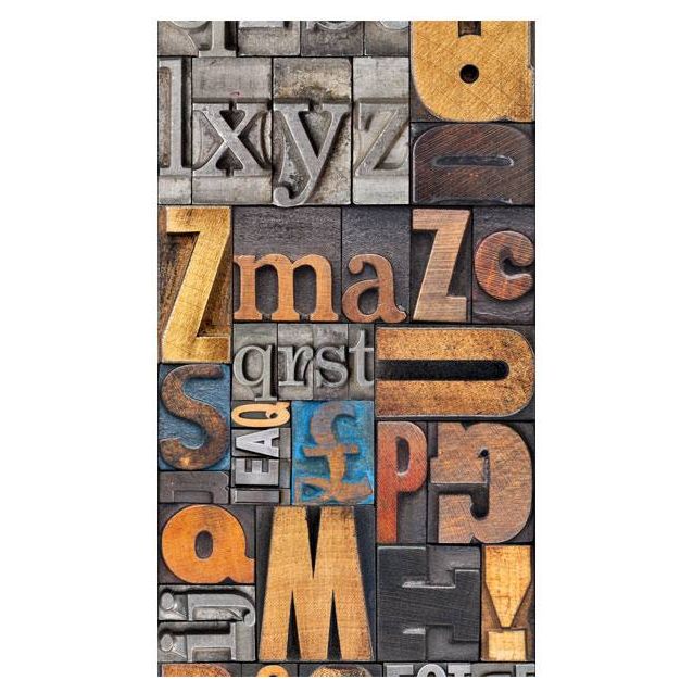 Tapetti Artgeist Verbal puzzle 50x1000cm