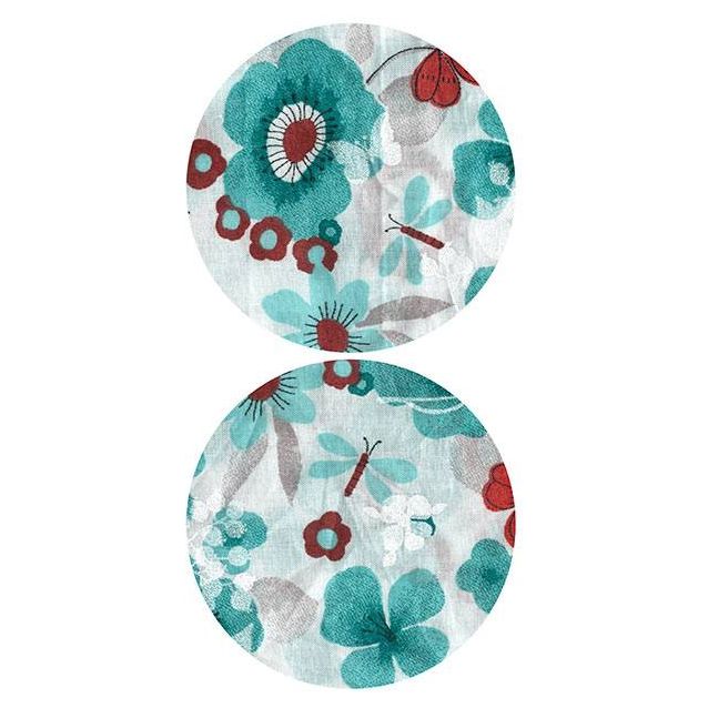 Tapetti Artgeist Turquoise meadow - circle 50x1000cm