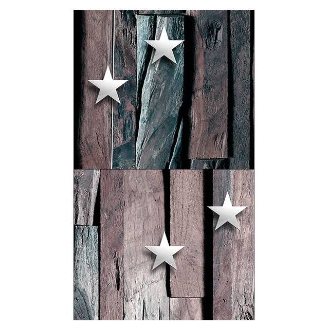 Tapetti Artgeist Stars on Wood 50x1000cm