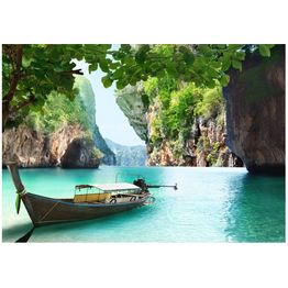 Sisustustarra Artgeist Desolate boat eri kokoja