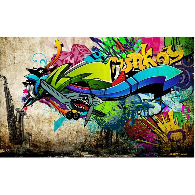 Sisustustarra Artgeist Funky - graffiti eri kokoja