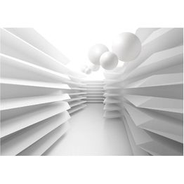 Sisustustarra Artgeist White Maze eri kokoja