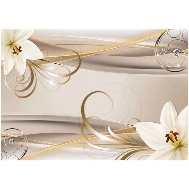 Sisustustarra Artgeist Lilies and The Gold Spirals eri kokoja