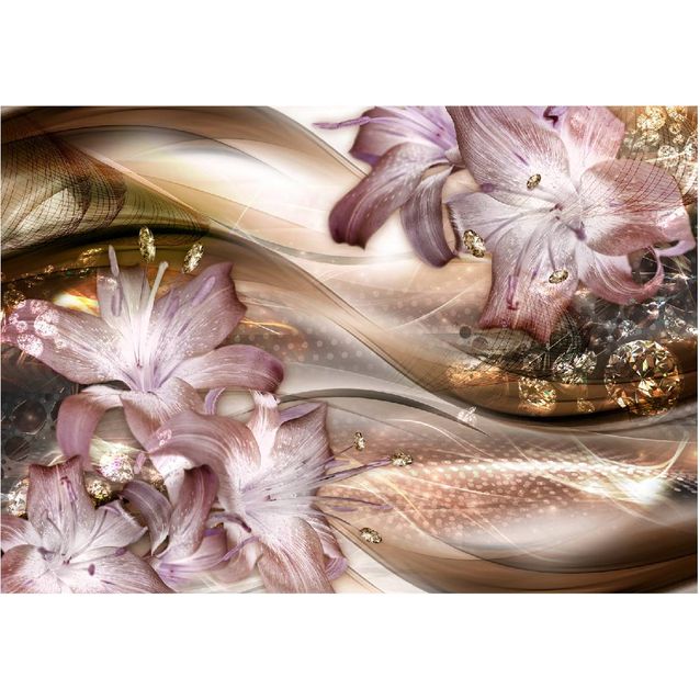 Sisustustarra Artgeist Lilies on the Wave eri kokoja