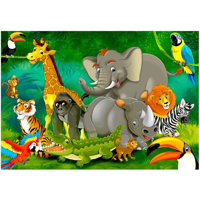 Sisustustarra Artgeist Colourful Safari eri kokoja