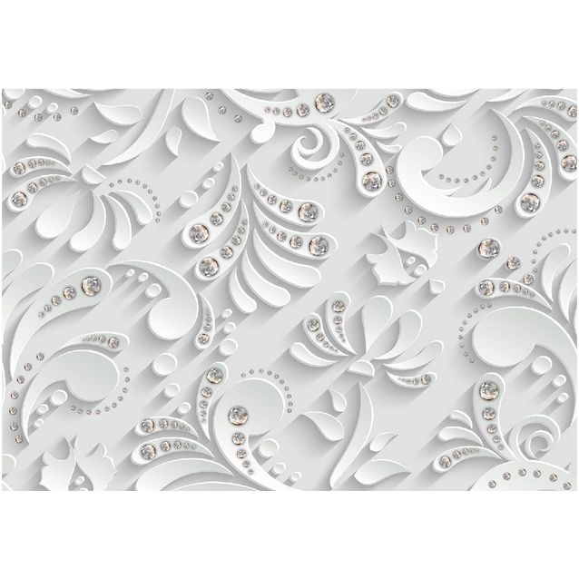 Sisustustarra Artgeist Flowers with Crystals eri kokoja