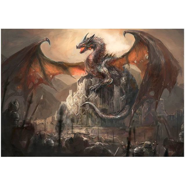 Sisustustarra Artgeist Dragon castle eri kokoja