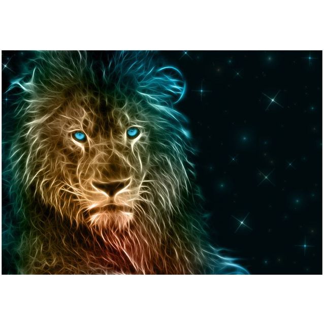 Sisustustarra Artgeist Abstract Lion II eri kokoja