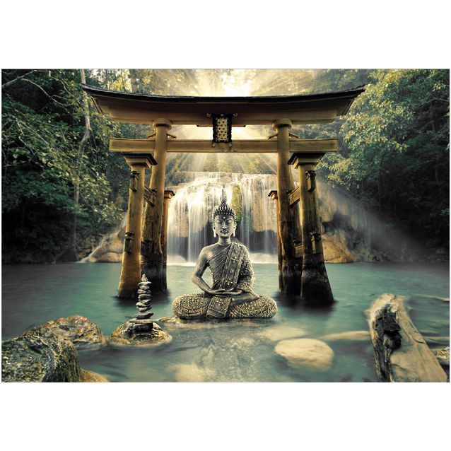 Sisustustarra Artgeist Buddha Smile II eri kokoja