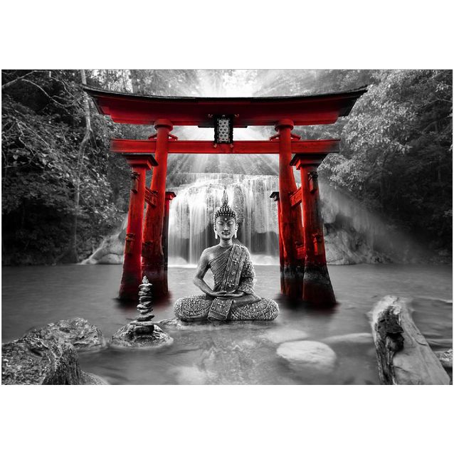 Sisustustarra Artgeist Buddha Smile eri kokoja