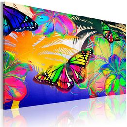 Canvas-taulu Artgeist Exotic butterflies, eri kokoja