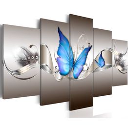 Canvas-taulu Artgeist Blue butterflies, eri kokoja