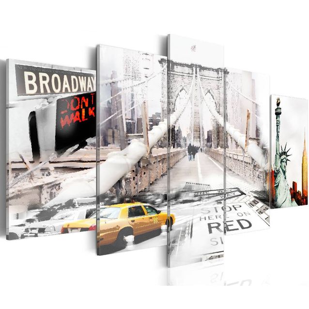 Taulu Artgeist New York in the fog, eri kokoja