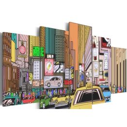 Canvas-taulu Artgeist A drawing of a city, eri kokoja