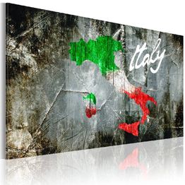 Canvas-taulu Artgeist Taiteellinen Italian kartta, eri kokoja