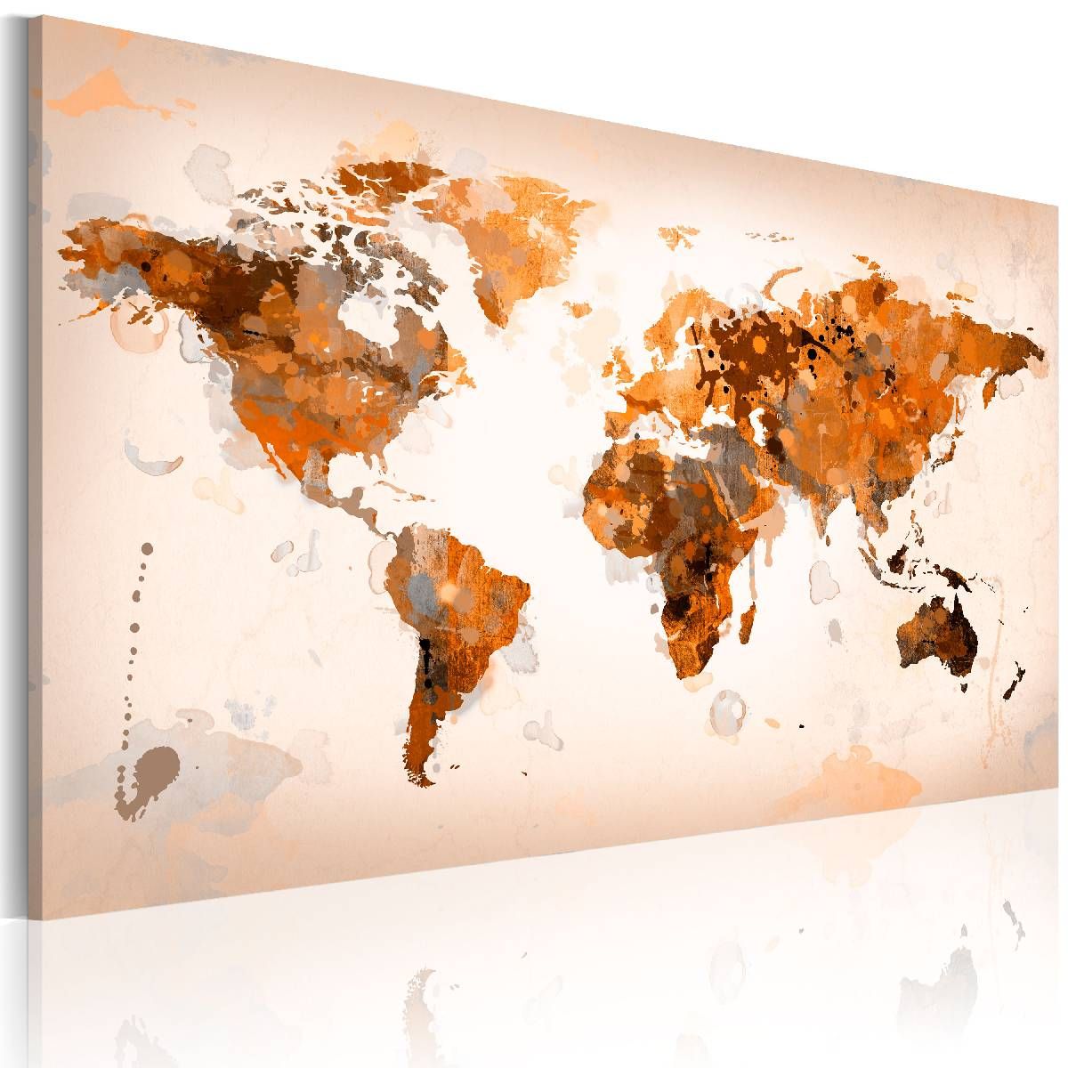 Taulu Artgeist Map of the World - Desert storm 60x90cm