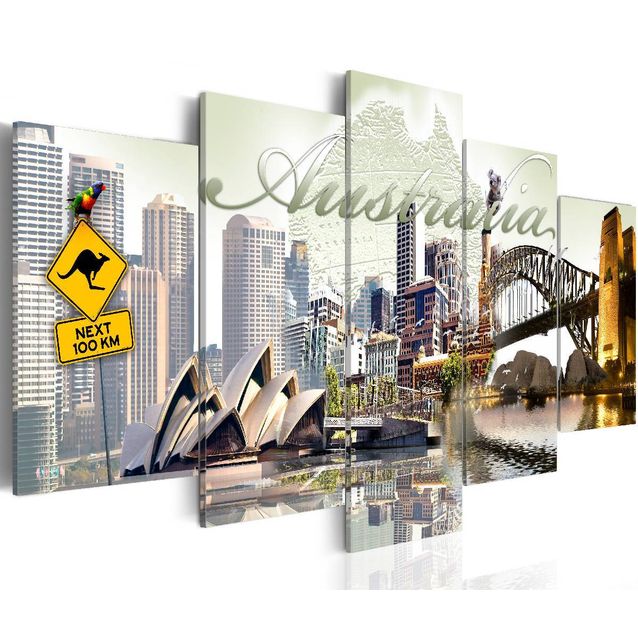 Taulu Artgeist Welcome to Australia!, eri kokoja