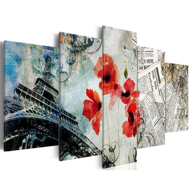 Taulu Artgeist Memories of Paris, eri kokoja