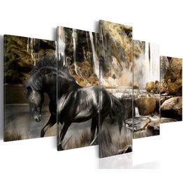 Canvas-taulu Artgeist Foggy weather over waterfall, eri kokoja