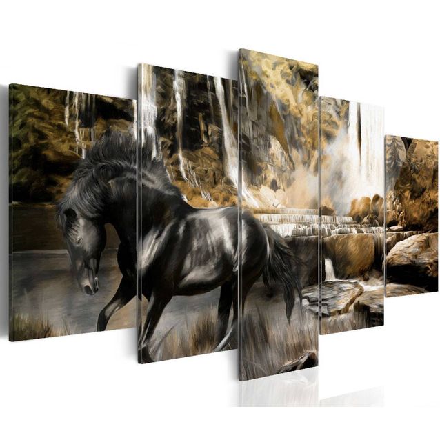 Taulu Artgeist Foggy weather over waterfall, eri kokoja