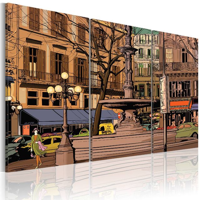 Taulu Artgeist Rauhallinen ilta Pariisissa, eri kokoja