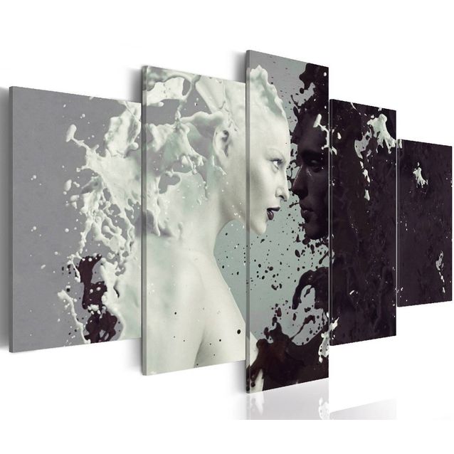 Taulu Artgeist Black or white, 5-osainen, eri kokoja