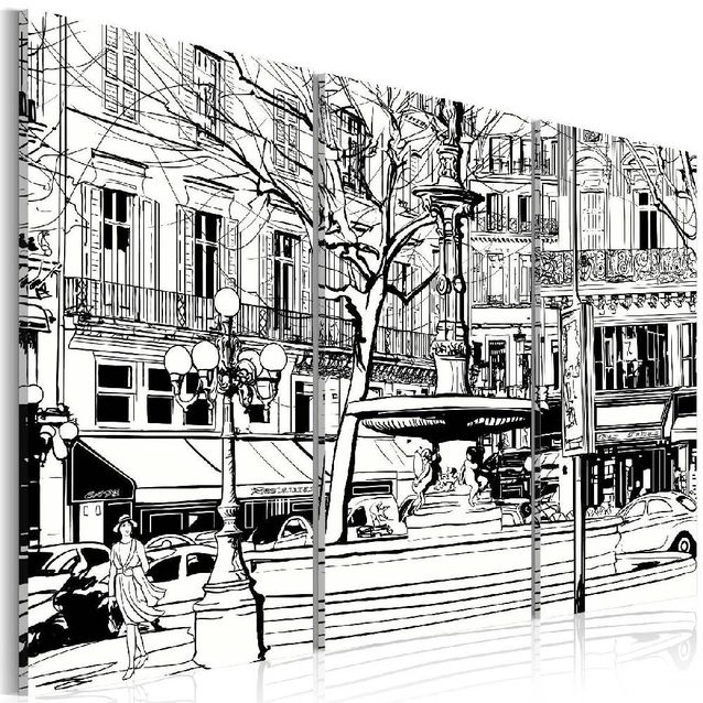 Taulu Artgeist Luonnos Pariisista, eri kokoja