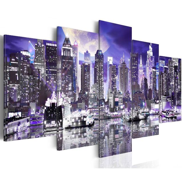 Taulu Artgeist Moonlit night in New York City, eri kokoja