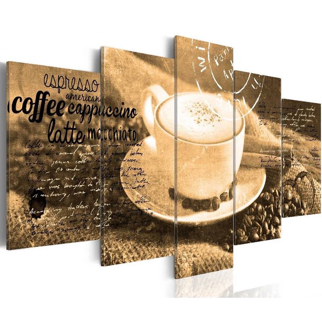 Taulu Artgeist Kahvila - sepia, eri kokoja