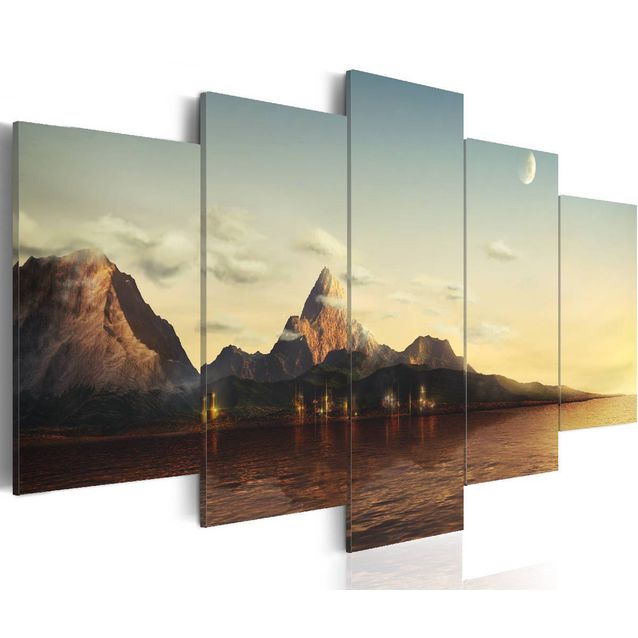 Taulu Artgeist Auringonnousu vuorilla, eri kokoja