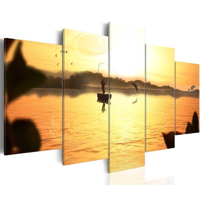 Taulu Artgeist A lake at dusk, eri kokoja