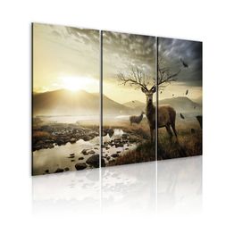Canvas-taulu Artgeist Deer with a tree-like antlers, eri kokoja