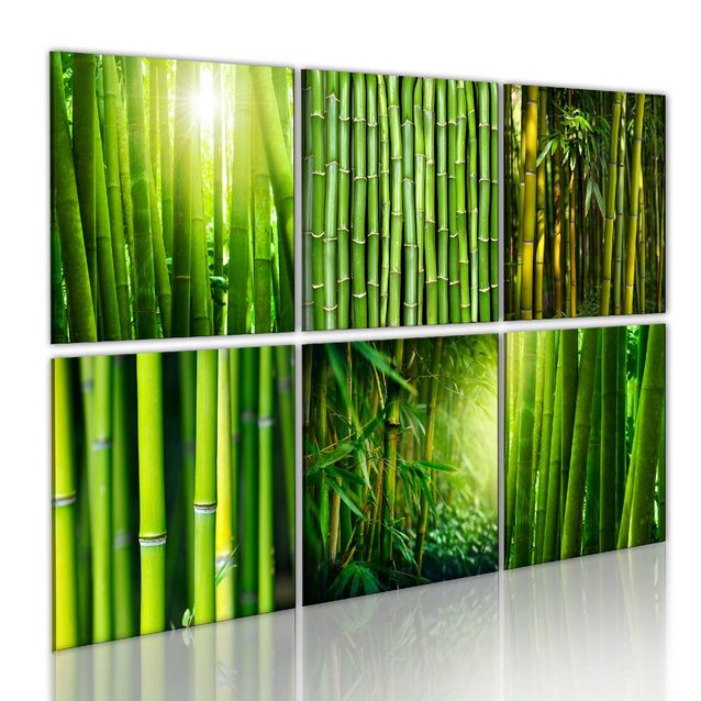 Taulu Artgeist Bamboo has many faces, eri kokoja