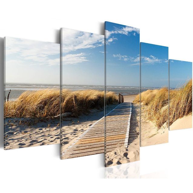 Taulu Artgeist Vartioimaton ranta, 5-osainen, eri kokoja