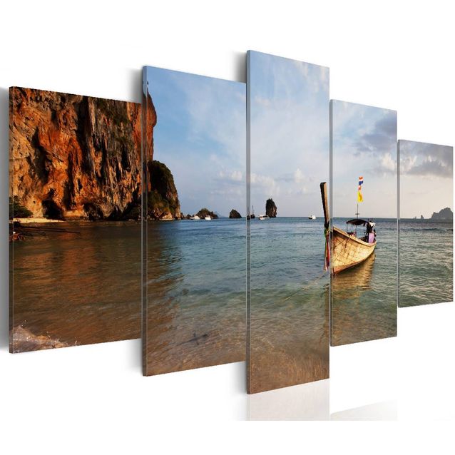 Taulu Artgeist A fishing boat by the sea, eri kokoja