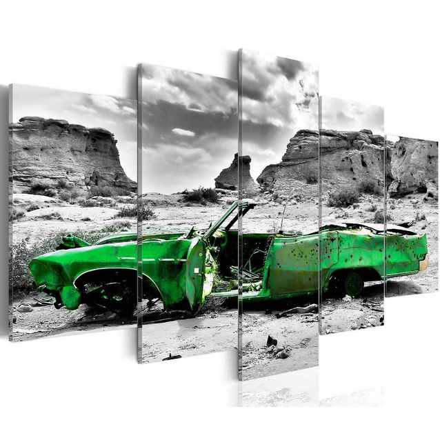 Taulu Artgeist Green retro car at Colorado Desert, eri kokoja