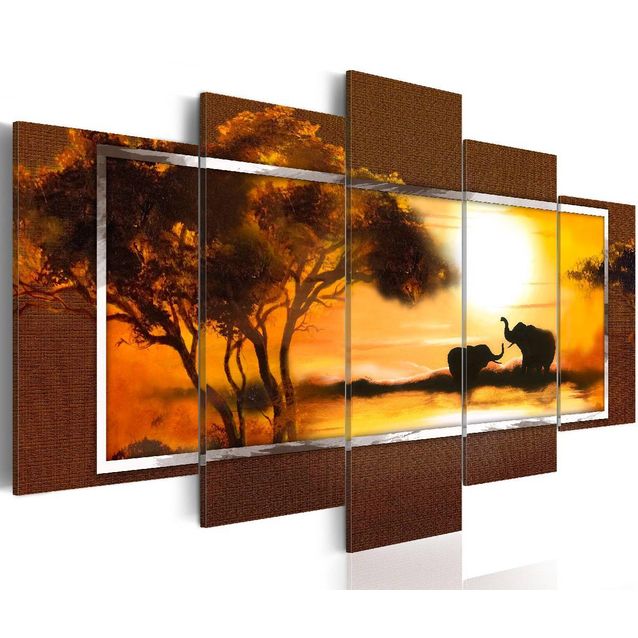 Taulu Artgeist Tapaaminen savannilla, eri kokoja