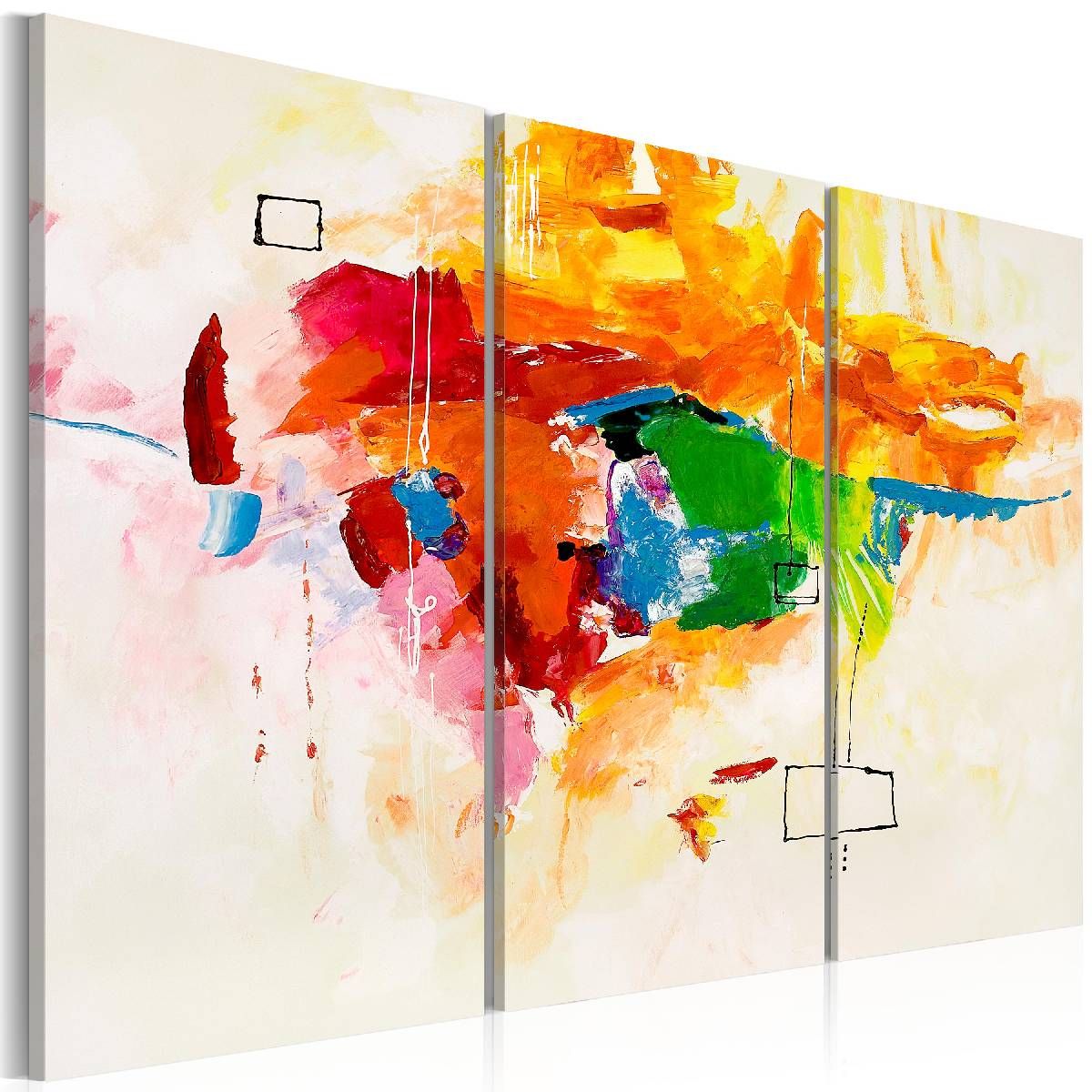 Canvas-taulu Artgeist Abstrakti papukaija, 80x120cm