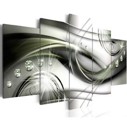 Canvas-taulu Artgeist Glowing Green Wave, eri kokoja