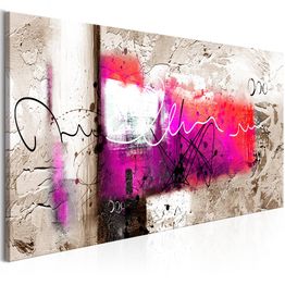 Canvas-taulu Artgeist Hammer Pink, 1-osainen, kapea, eri kokoja