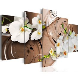 Canvas-taulu Artgeist Ivory orchids, eri kokoja