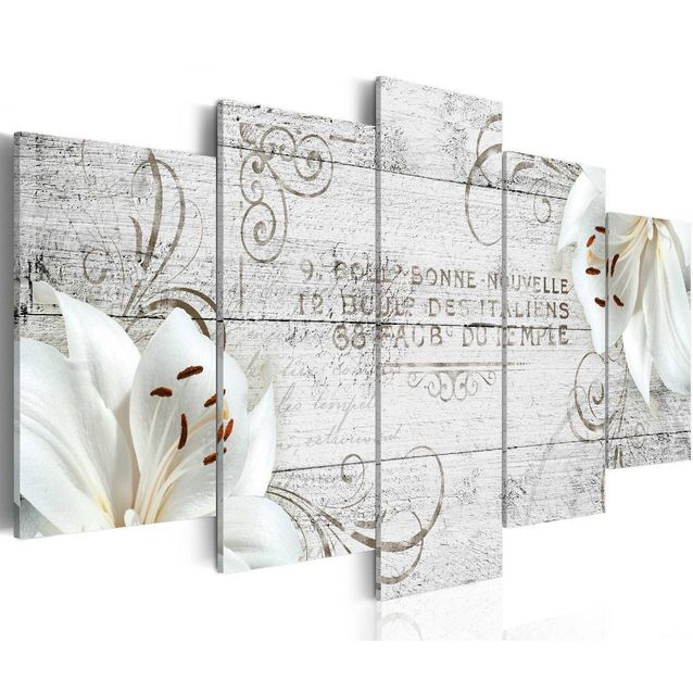 Taulu Artgeist White lilies on wood, eri kokoja