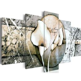 Canvas-taulu Artgeist The Secret of Calla Lily - Grey, eri kokoja