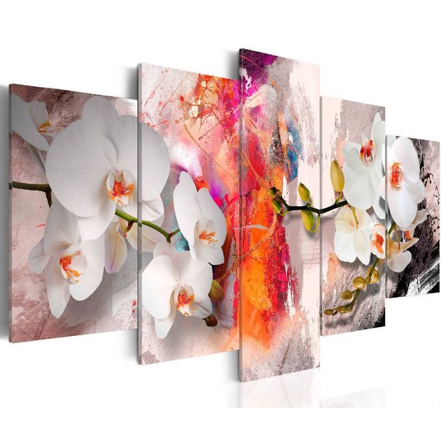 Taulu Artgeist Colorful background and orchids, eri kokoja