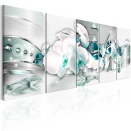 Canvas-taulu Artgeist Orchises and Abstraction, eri kokoja