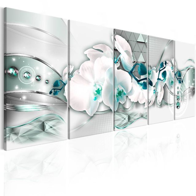 Taulu Artgeist Orchises and Abstraction, eri kokoja