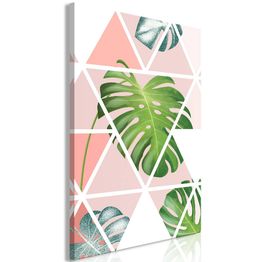 Canvas-taulu Artgeist Geometric Monstera, 1-osainen, pystysuuntainen, eri kokoja